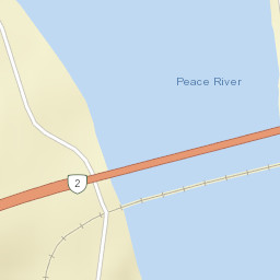 Alberta 2, Peace River, AB T0H, Canada Street Map