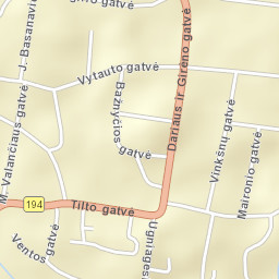Viekšniai Street Map