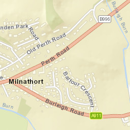 2 Burleigh Road, Milnathort, Kinross, Perth and Kinross Street Map