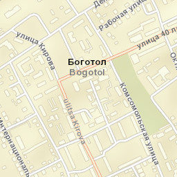 Bogotol Street Map