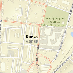 Kansk Street Map