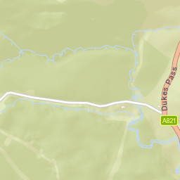 Duke\'s Pass, Queen Elizabeth Forest Park Street Map