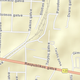 Birzai Street Map