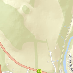 A9, Stirling, UK Street Map