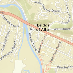 Bridge of Allan Street Map