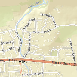 59 Stirling Street, Alva, Clackmannanshire Street Map