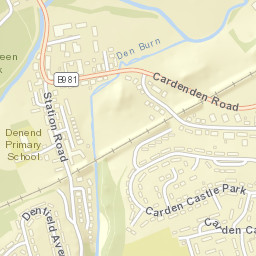 Cardenden Street Map