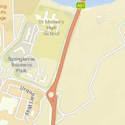 A91, Stirling, UK Street Map