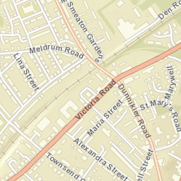 Kirkcaldy Street Map