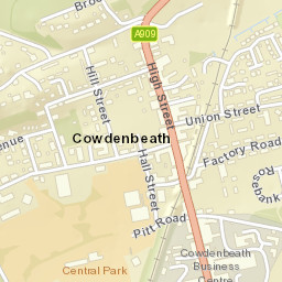 Cowdenbeath Street Map