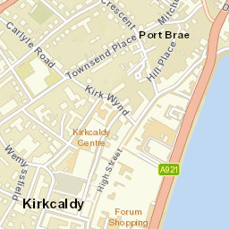 2 Esplanade, Kirkcaldy, Fife KY1, UK Street Map