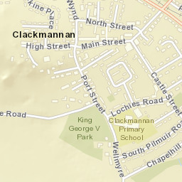Clackmannan Street Map