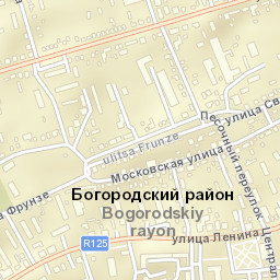 Bogorodsk Street Map