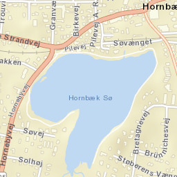 Hornbæk Street Map