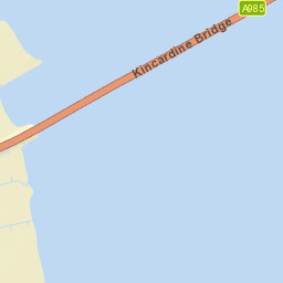 Kincardine Bridge, UK Street Map