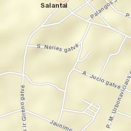 Salantai Street Map