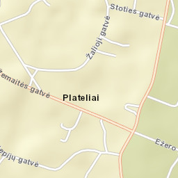 Plateliai Street Map