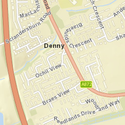 Nethermains Road, Denny, Falkirk FK6, UK Street Map