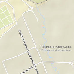 Alabushevo Street Map