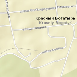Krasnyy Bogatyr’ Street Map