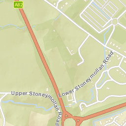 Upper Stoneymollan Road, Alexandria, West Dunbartonshire G83, Street Map