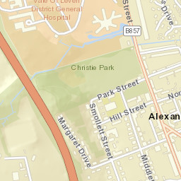 Alexandria, at Vale of Leven Hospital, Alexandria Street Map