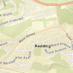 Redding Street Map