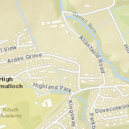 34 Arden Grove, Kilsyth, Glasgow, North Lanarkshire Street Map
