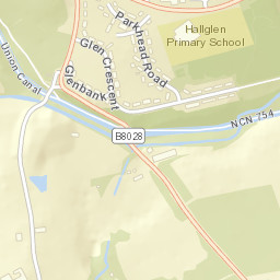 Hallglen Street Map