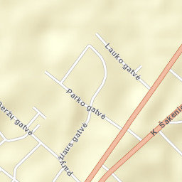 Vabalninkas Street Map