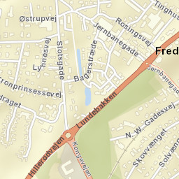 Fredensborg Street Map