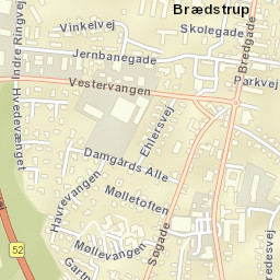 Brædstrup Street Map