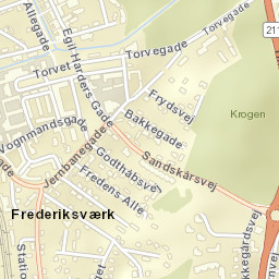 Frederiksværk Street Map