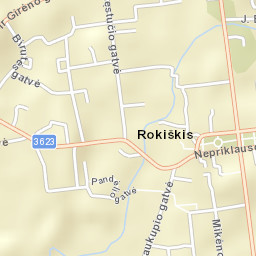 Rokiškis Street Map
