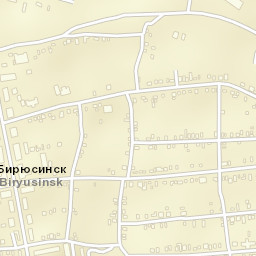Biryusinsk Street Map