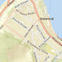 17-19 Binnie St, Gourock, Inverclyde PA19, UK Street Map