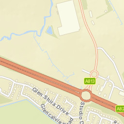 Lomondgate Roundabout, Dumbarton, West Dunbartonshire G82, UK Street Map