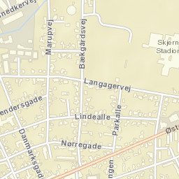 Skjern Street Map