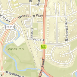 68-93 Station Road, Milngavie, East Dunbartonshire Street Map