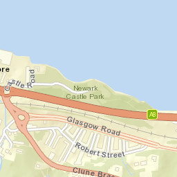Castle Road, Port Glasgow, Inverclyde PA14 Street Map