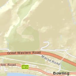 Great Western Road, Glasgow, West Dunbartonshire Street Map