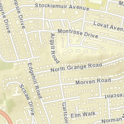 Schaw Drive, Bearsden, East Dunbartonshire Street Map