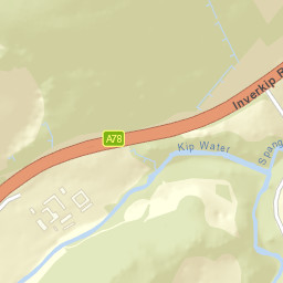 Inverkip Rd, Inverkip, Inverclyde PA16, UK Street Map