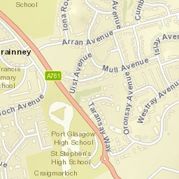 4 Harris Rd, Port Glasgow, Inverclyde PA14 Street Map