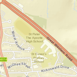 Kilbowie, Clydebank, West Dunbartonshire G81, UK Street Map