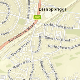 170 Kirkintilloch Road, Bishopbriggs, Glasgow Street Map