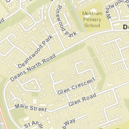 Deans North Rd, Deans, Livingston, West Lothian EH54, UK Street Map