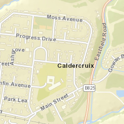 Caldercruix Street Map