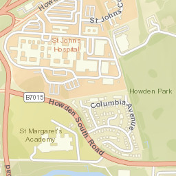 Howden, at St Johns Hospital, Livingston Street Map
