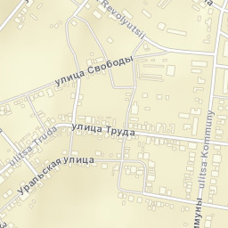 Kasli Street Map